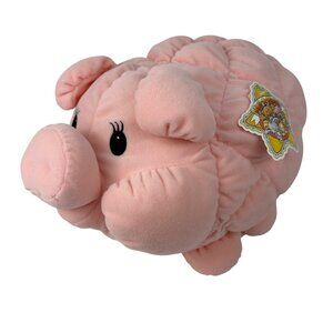 Vintage Commonwealth Quilted Cubby Hug-A-Plush 14” Pig‎ Stuffed Animal Soft